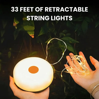 QUORVEX GlowReel™ 4-in-1 Retractable Camp Light