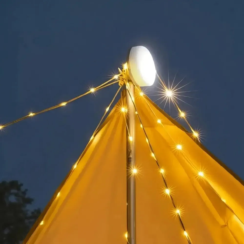QUORVEX GlowReel™ 4-in-1 Retractable Camp Light