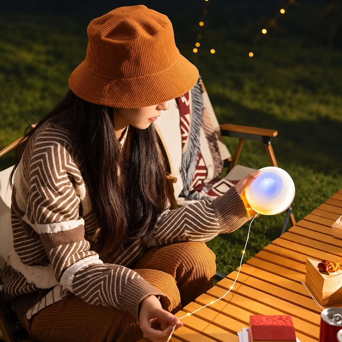 QUORVEX GlowReel™ 4-in-1 Retractable Camp Light