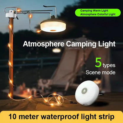 QUORVEX GlowReel™ 4-in-1 Retractable Camp Light
