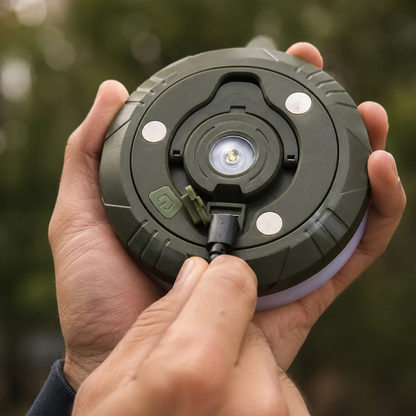 QUORVEX GlowReel™ 4-in-1 Retractable Camp Light